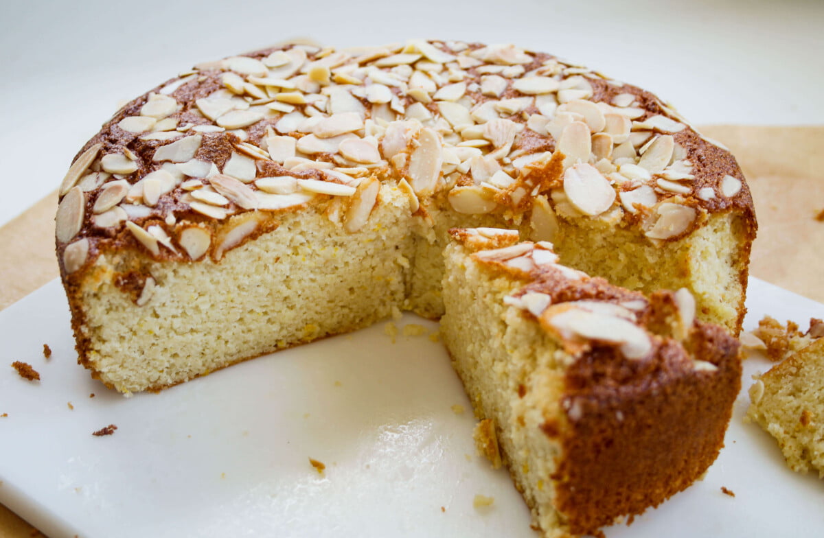 Sliced Flourless Almond Orange Cake