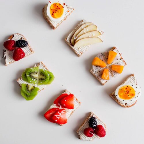 Healthy toppings on toast