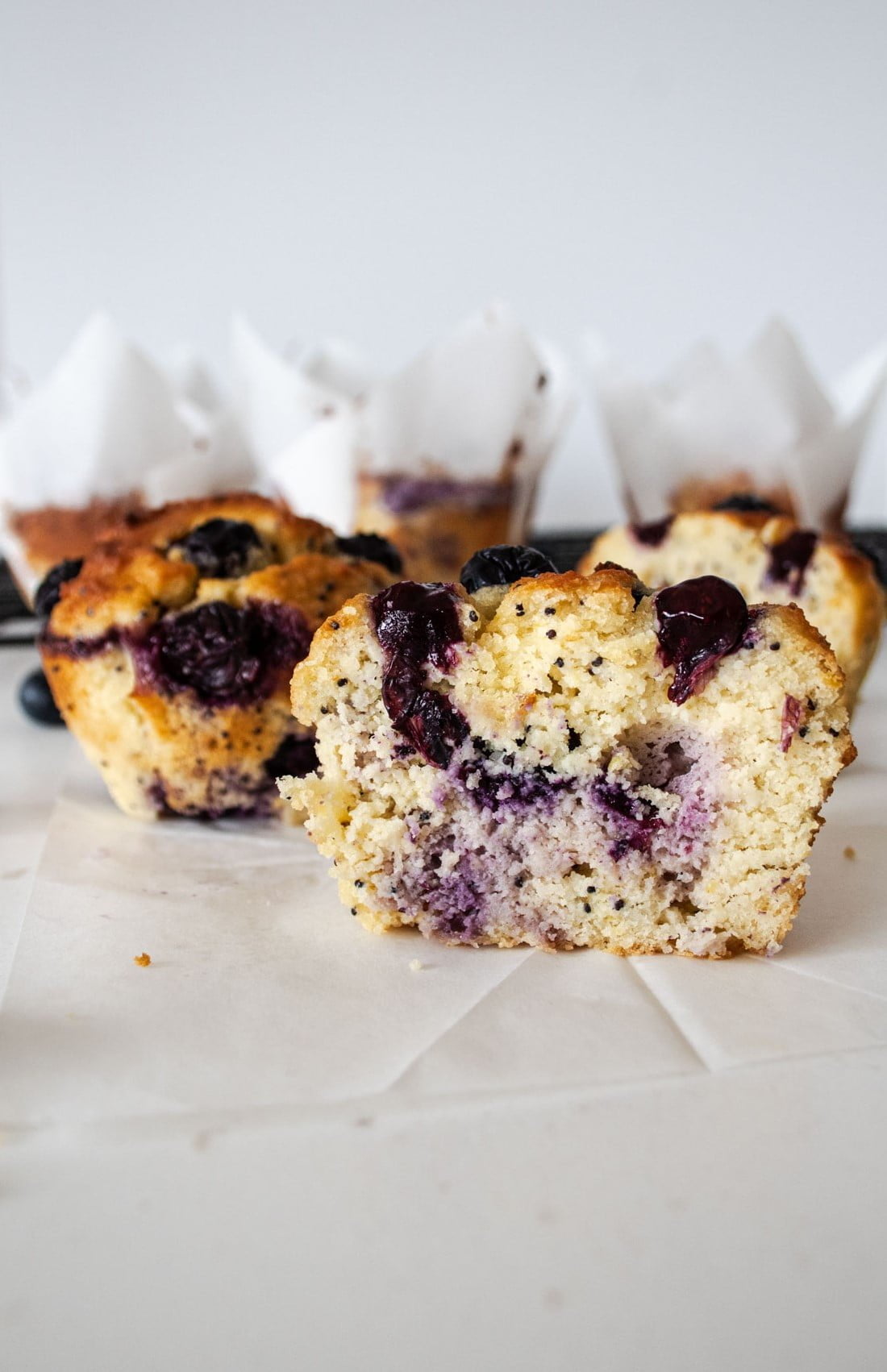 Blueberry Lemon Poppy Seed Muffins – No Added Sugar