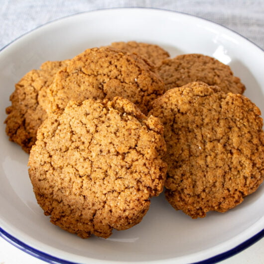spiced ginger biscuits in a bowl