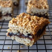 mincemeat flapjacks on a cooling tray