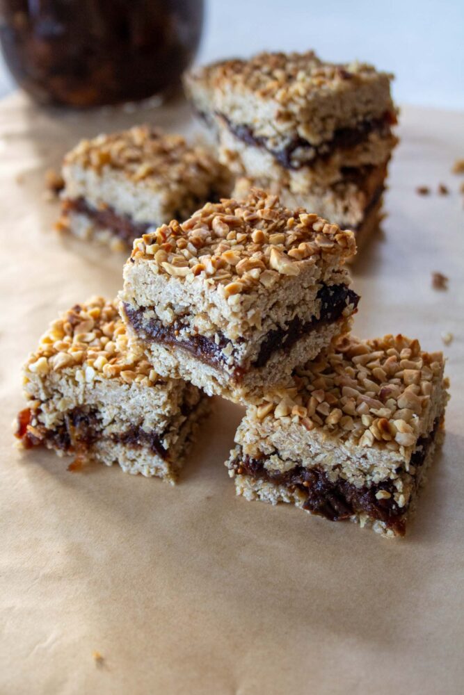 stack of mincemeat flapjacks
