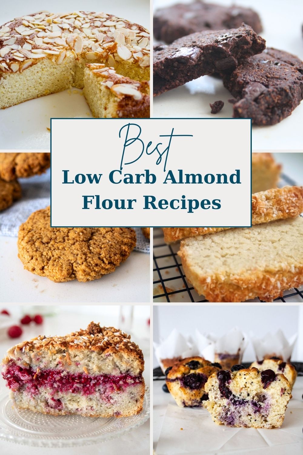 Best low carb almond recipes showing a selection of almond flour recipes